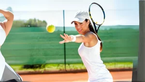 Woman Playing Tennis