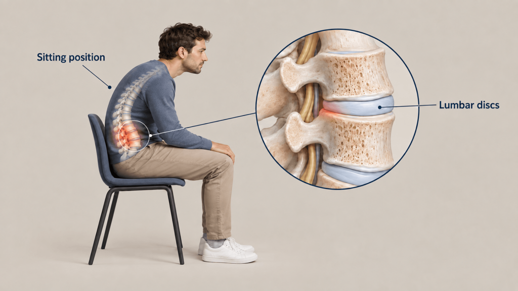Sitting and Back Pain: 7 Practical Ways to Feel Better 2 Sitting-and-Back-Pain-Lumbar-Diagram